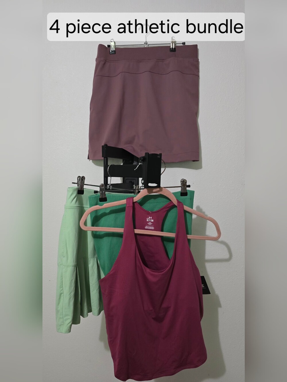 Size Small Athletic Bundle. 2 Skorts 2 Tops. Under Armour, Danskin +